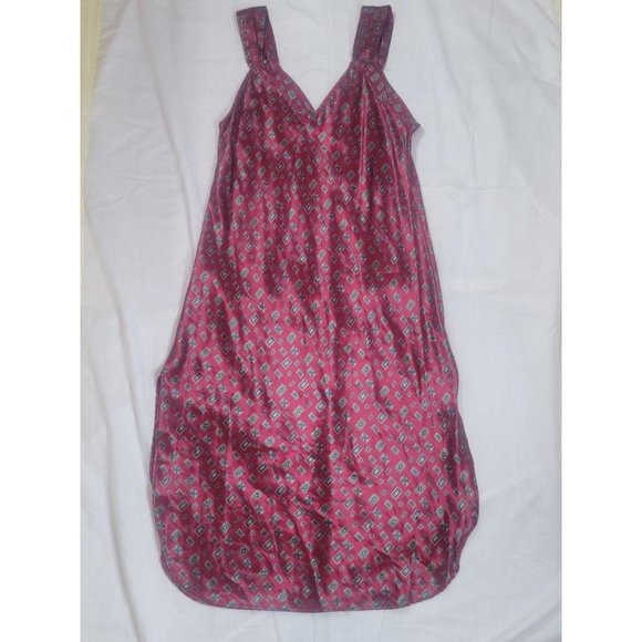 Lily Of France Womens Medium M Nightgown Red Sleep - Picture 4 of 5